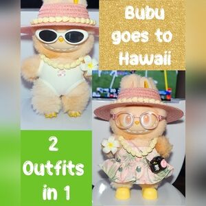 Labubu Hawaii Aloha 10pc Outfit Clothes Set